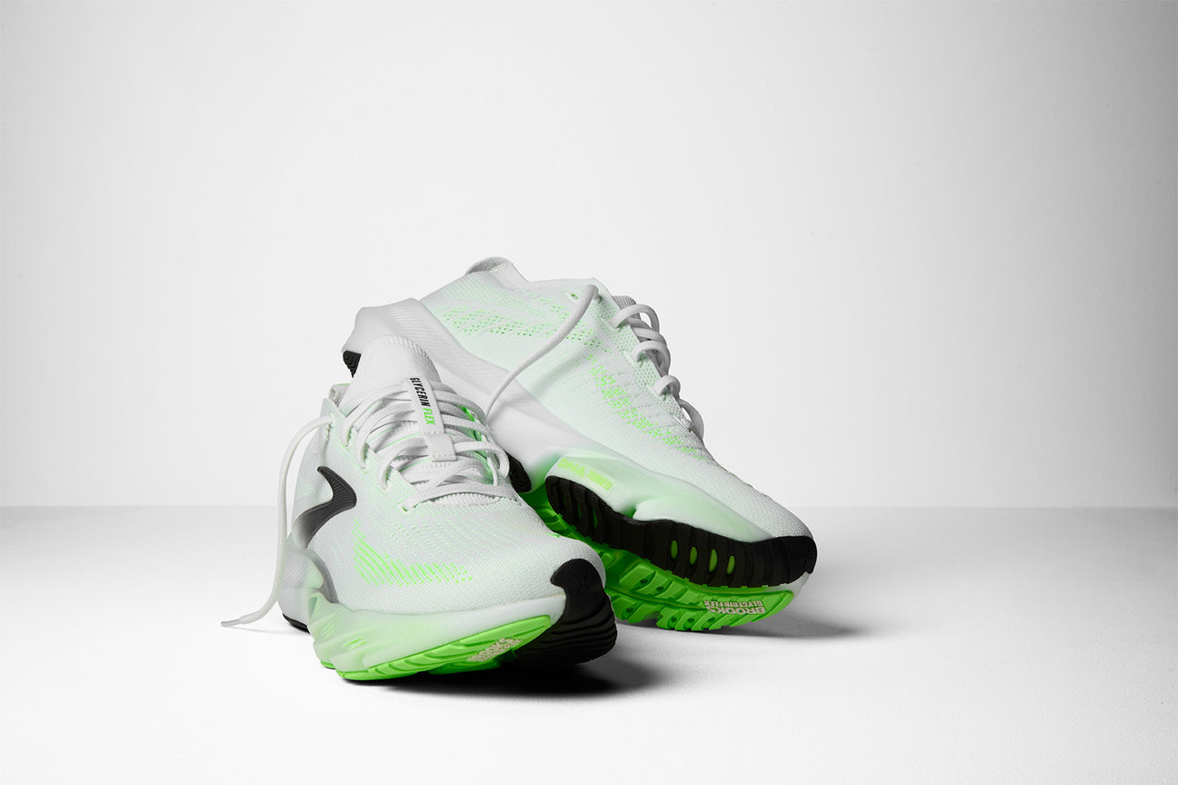 Brooks Glycerin Flex Men size 12 White /Green Running Shoes /hybrid workout shoe Brooks Glycerin Flex Men main image 2