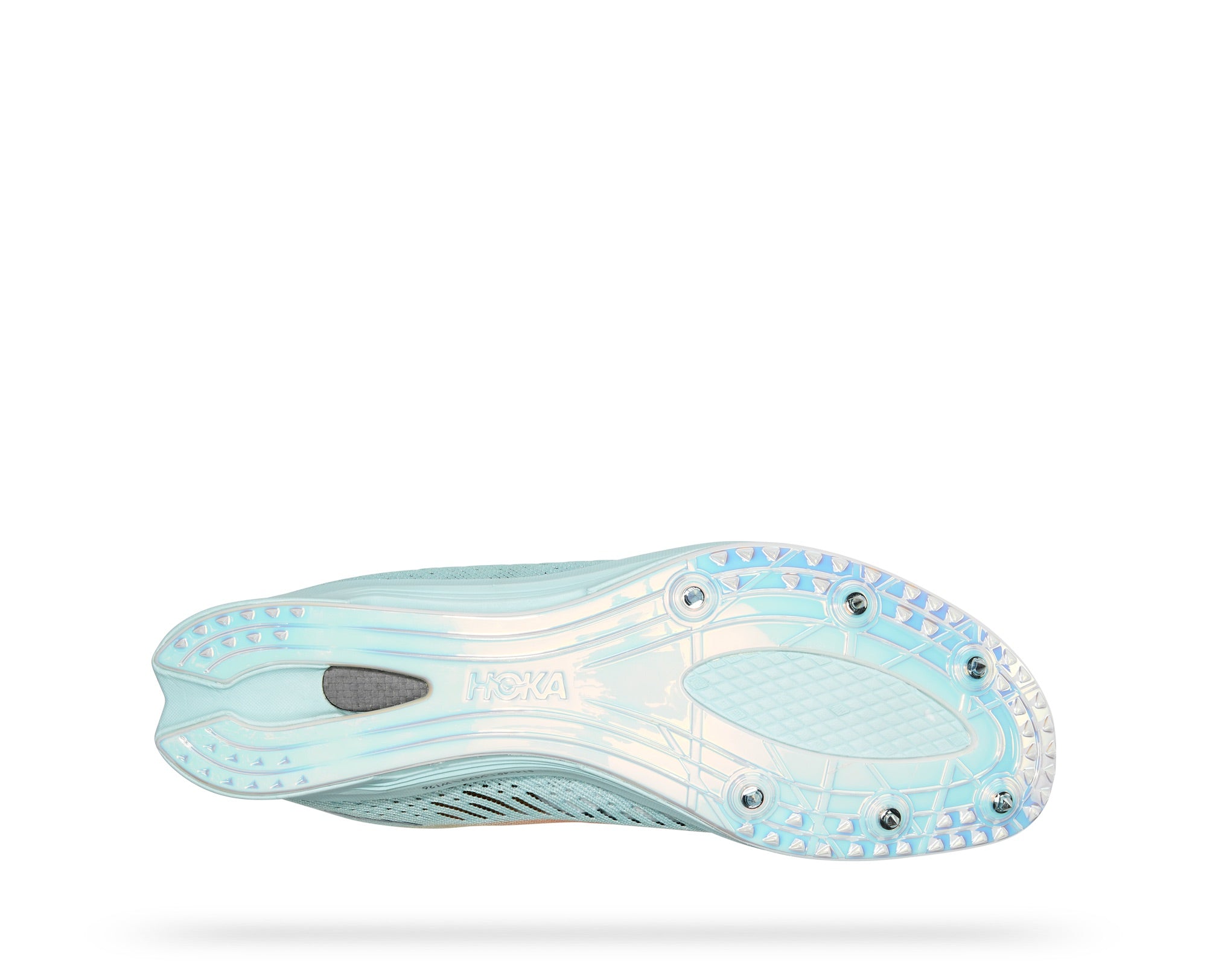NEW HOKA men\'s cielo x md track spike shoes in blue glass/radiant yellow CIELO X 2 LD — Shoes, Apparel & Gear main image 3