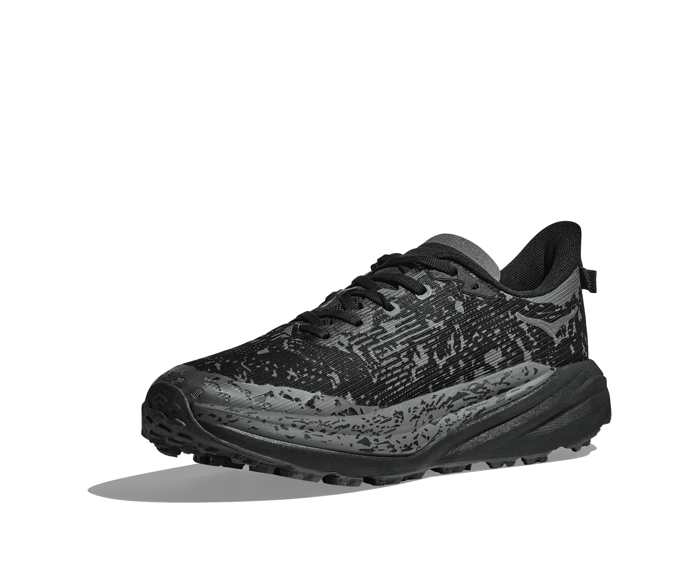 HOKA ONE Speedgoat 6 GTX Trail Running Shoes Black Outer Orbit Size 9 Men\'s Hoka Speedgoat 6 GTX Black/Outer Orbit 1155151-BCKT  main image 4