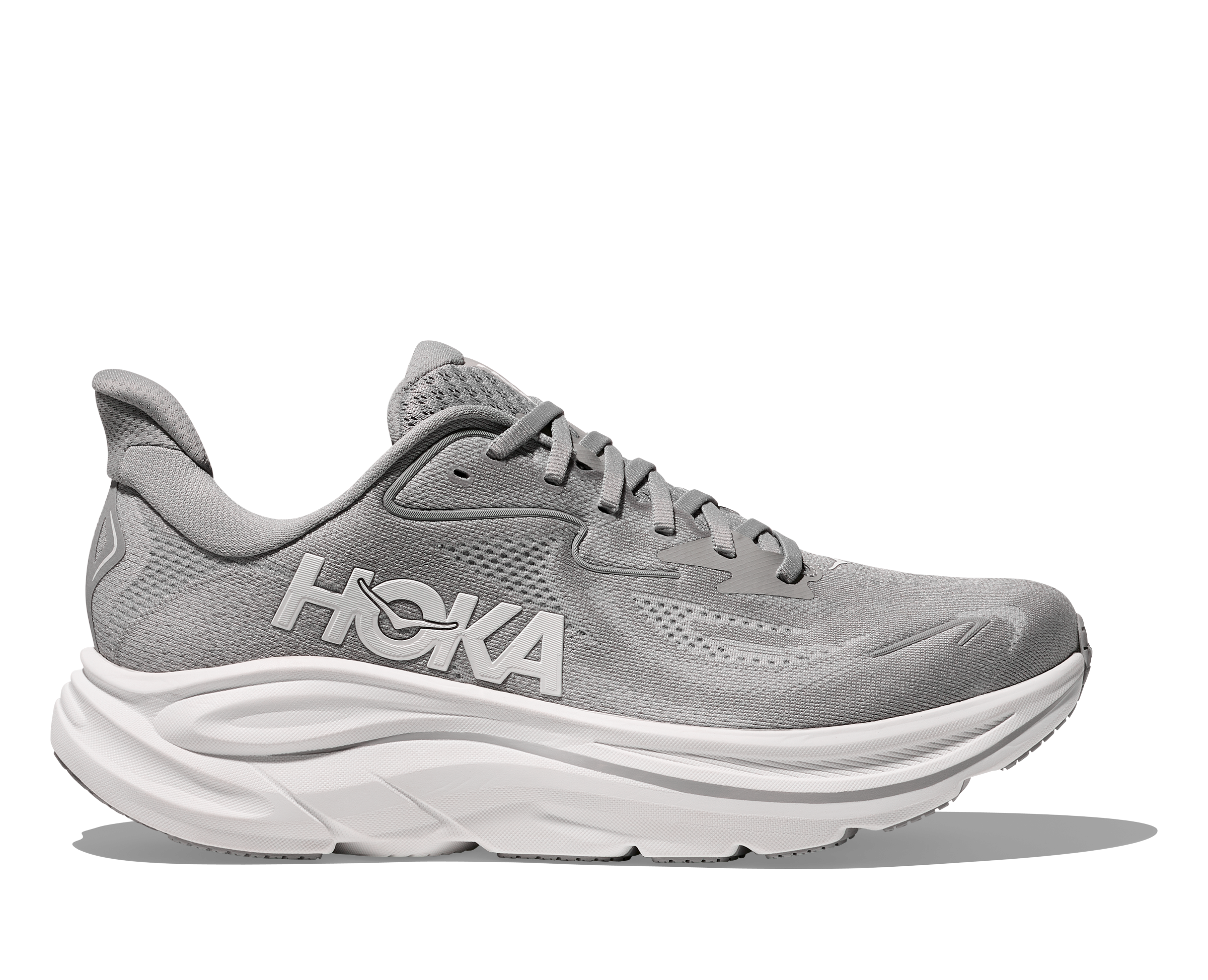 HOKA Clifton 3 Running Shoes Mens Size 8 One One Silver Hoka One One Clifton 3 Running Shoe - Men main image 2