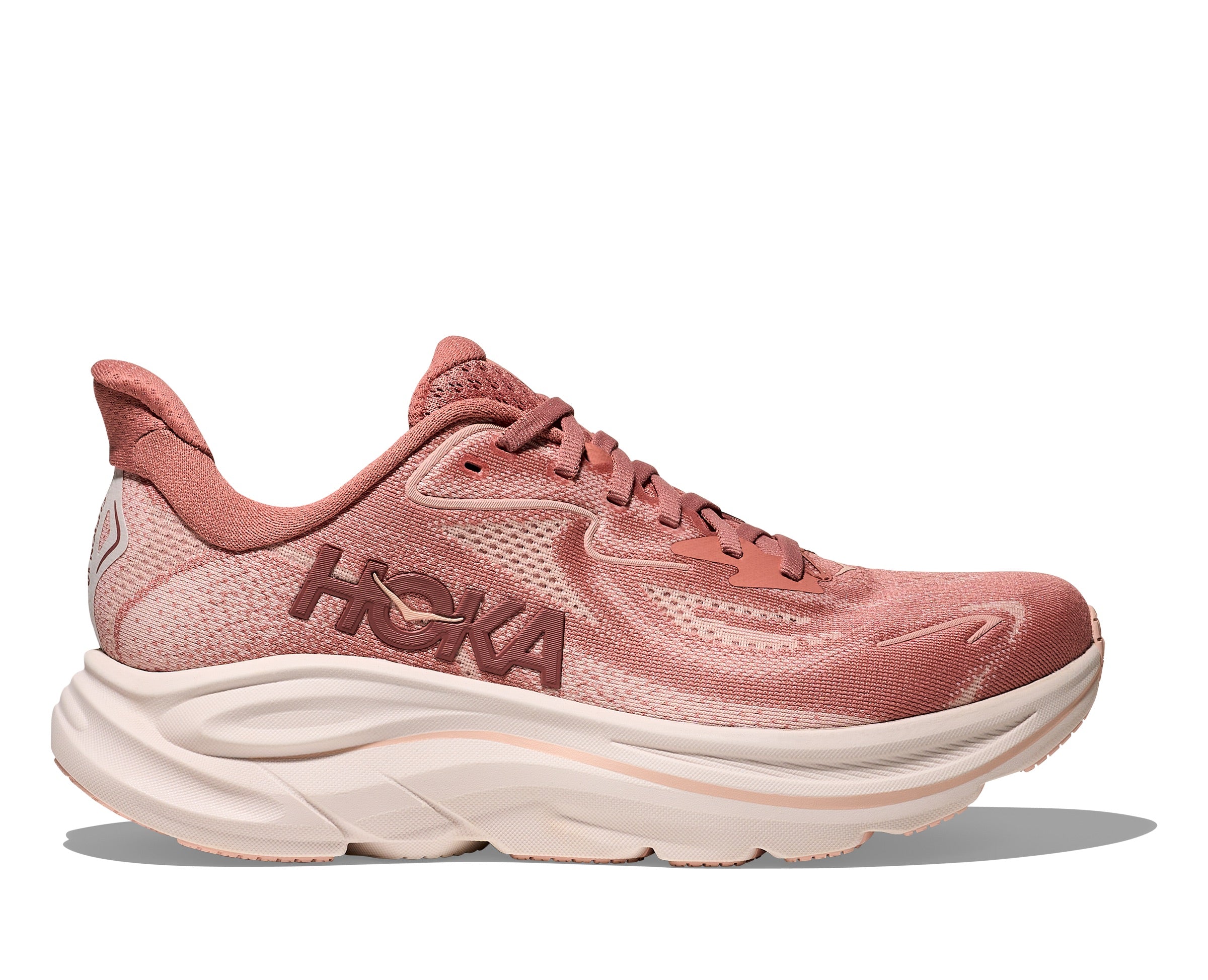 Hoka One One Clifton 6 White & Gold Rose Running Sneakers Shoes Size 11 HOKA Women main image 3
