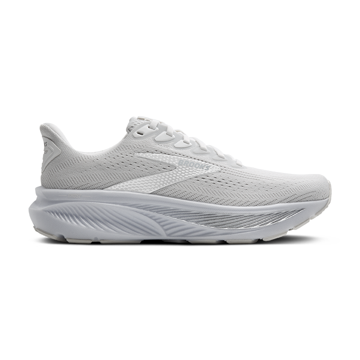 (取寄) ブルックス レディース ゴースト 17 Brooks women Ghost 17 White/White/Grey Brooks - Women's Ghost 17 | Neutral Cushioned Running Shoe
