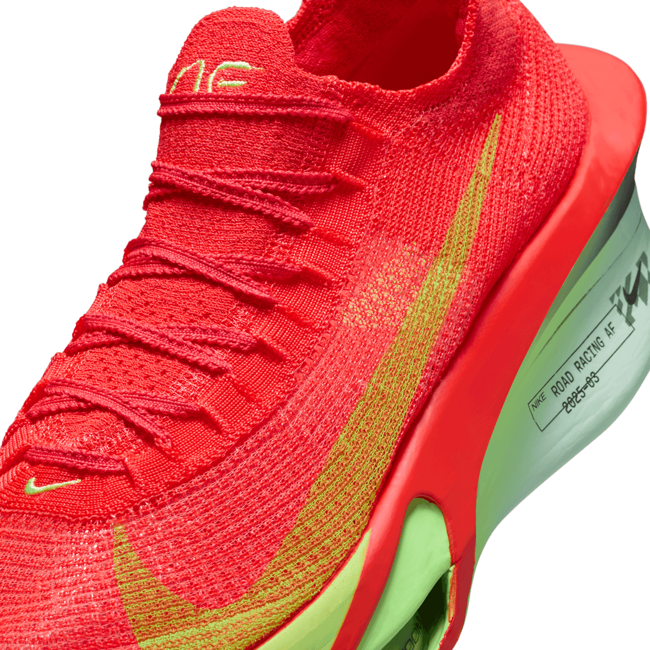 NEW NIKE men\'s alphafly 3 shoes in bright crimson/cave purple/lime blast NIKE ALPHAFLY 3 ??‍? . Bright Crimson | Lime Blast | Mint  main image 3