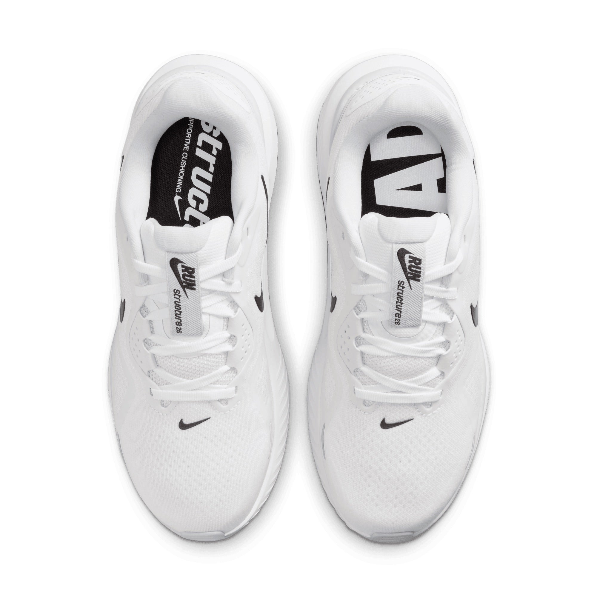 Nike Structure 26 RUN Unisex Men\'s 8 WMNS 9.5 White And Black BOX NO LID Nike - Women main image 3