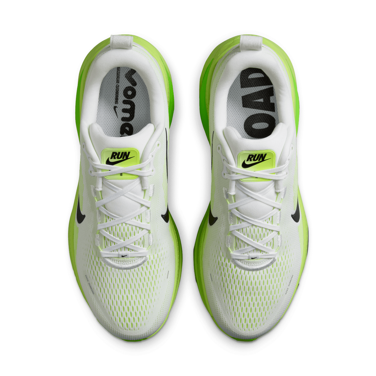 Nike vomero18ランニングシューズ ホワイト/ライムグリーン Nike