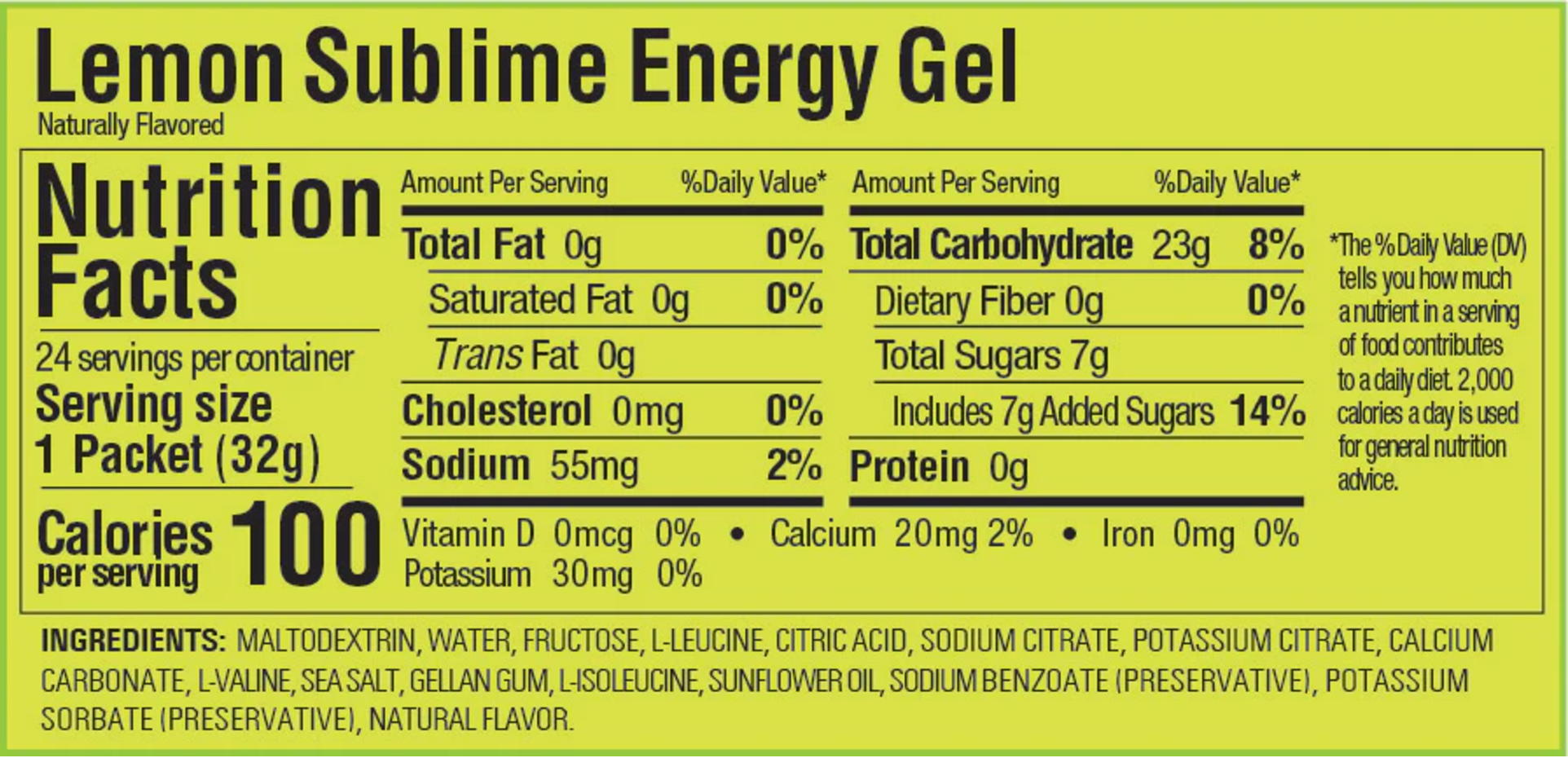 Gel énergétique GU citron (24 unités Gel énergétique GU citron (24 unités