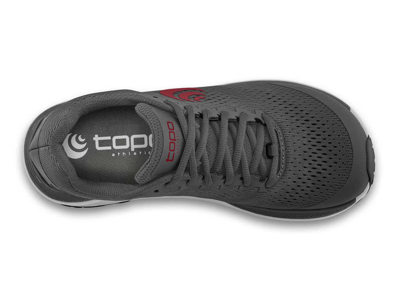 Topo Athletic Ultraventure 3 Men\'s 11.5 WIDE Grey Red Trail Running Shoes NIB Topo - Men main image 3