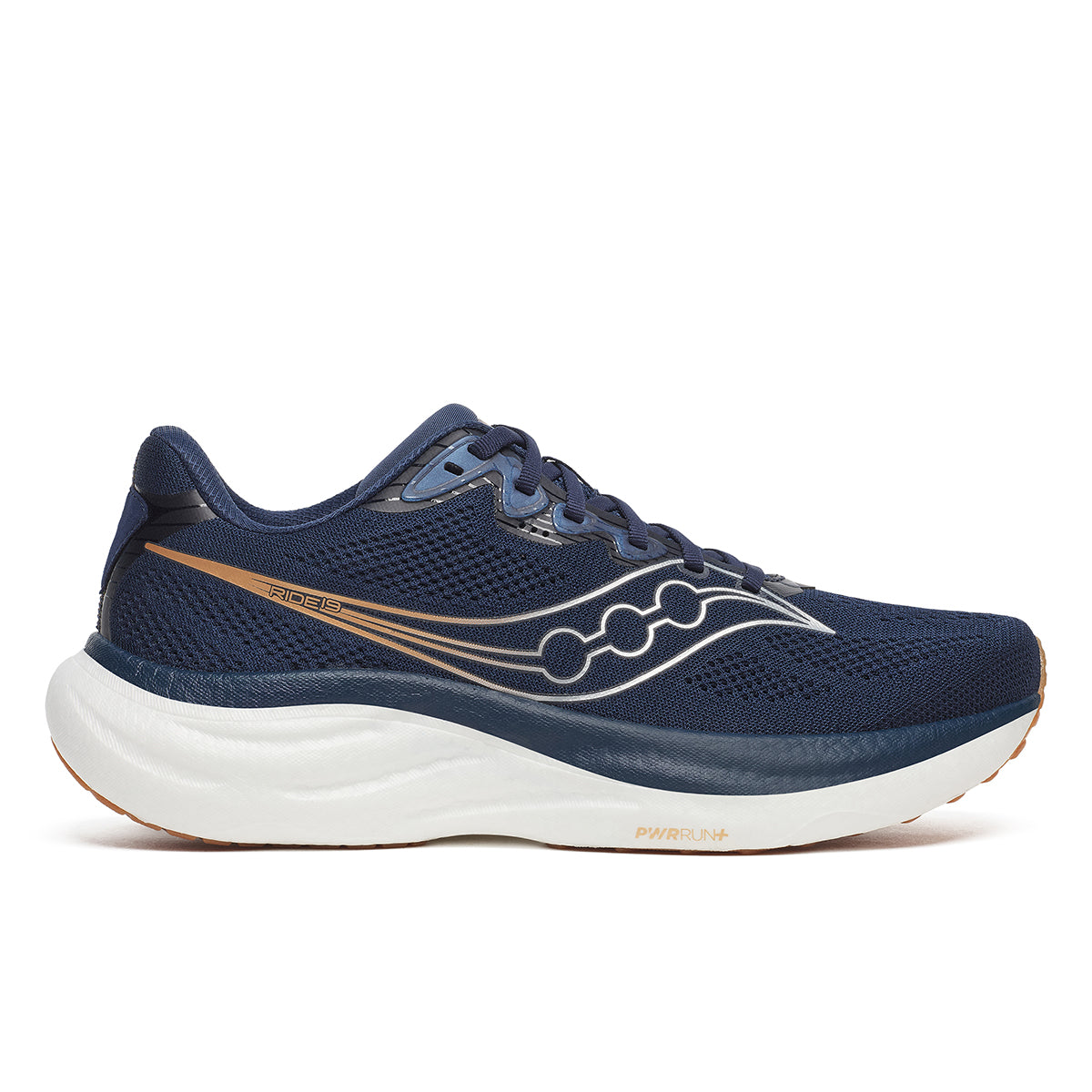Saucony Men\'s PWRRUN+ Running Shoes Blue Mesh Cushioned Trainers Size‎ 10 Saucony Ride 19 Men main image 4