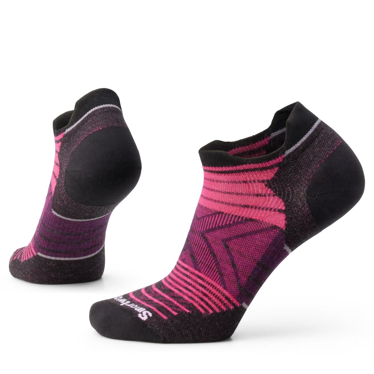 Women's Smartwool Run Zero Cushion Stripe Low Ankle Socks - View #5