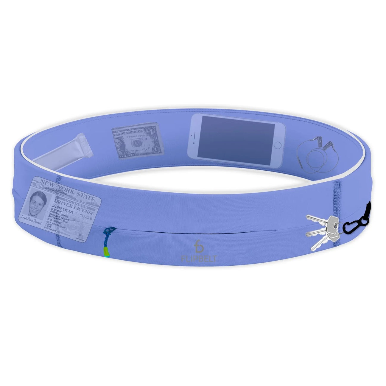 FlipBelt Zipper Running Belt - Unisex Fitness Belt With Zip Pouch For Phones & Essentials