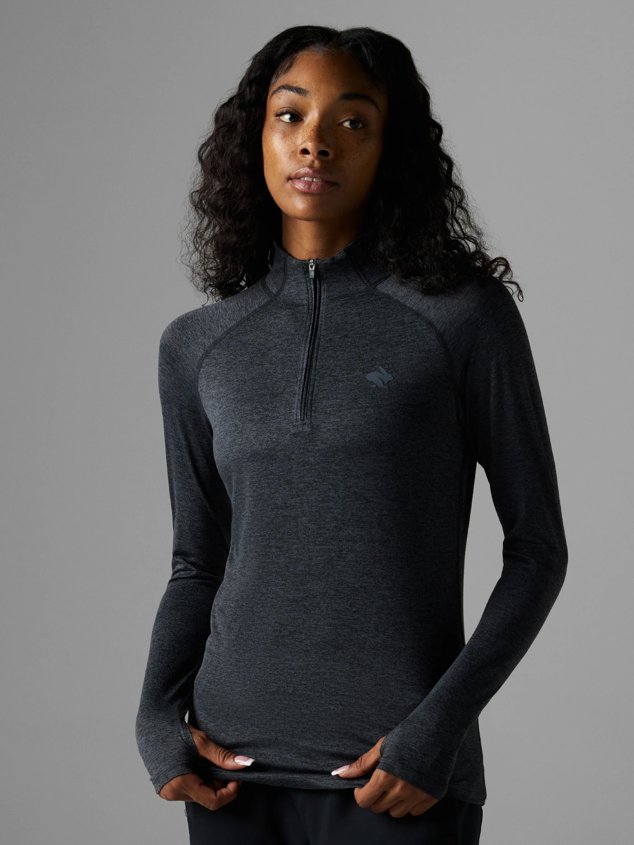 チャッピー Rabbit - Women's EZ Zip | Activewear 1/4 Zip Top – Running Lab